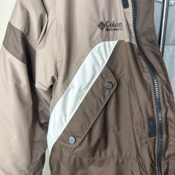 Columbia Brown and Gray Hooded Youth 18-20 Jacket - Picture 7 of 16